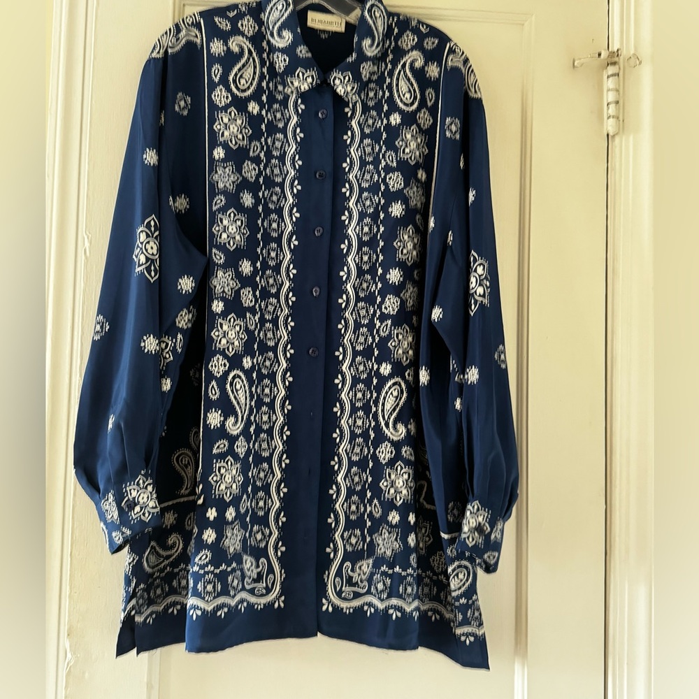 Liz Clairborne Bandana Button Down Shirt